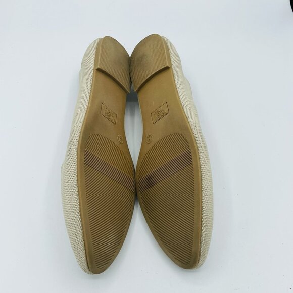 Time and Tru Shoe Women Size 9 Tan Knit Stretch Flats Memory Foam Comfort Loafer - Picture 11 of 11